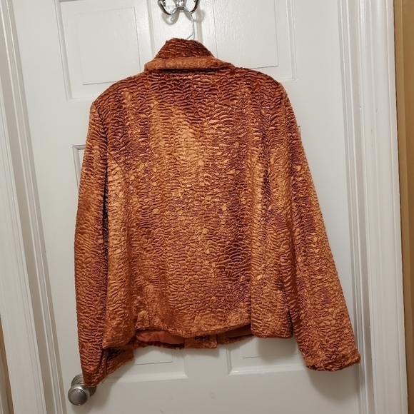 Erin London Faux Fur Jacket Blazer Size Large - Picture 9 of 10